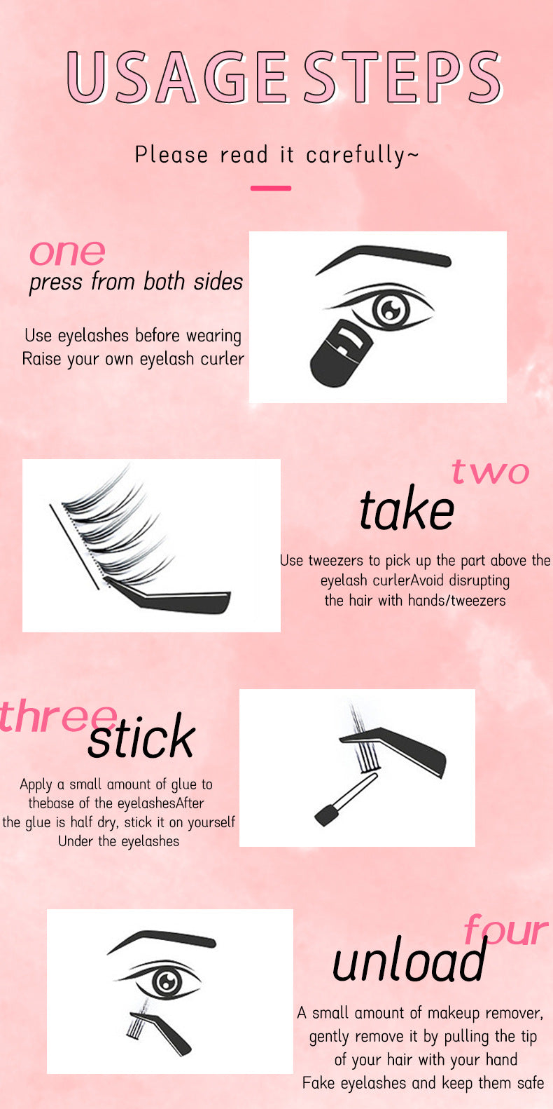 Upgraded 40P 60D 80D 100P Cross-Border False Eyelashes 14 Rows Glue Suit Curling Individual False Eyelash Thick