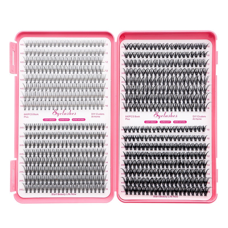 30D/40D False Eyelashes 32 Rows Eyelash Book D Curved Grafting Individual Mixed
