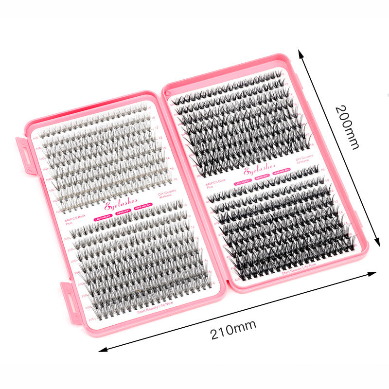 30D/40D False Eyelashes 32 Rows Eyelash Book D Curved Grafting Individual Mixed
