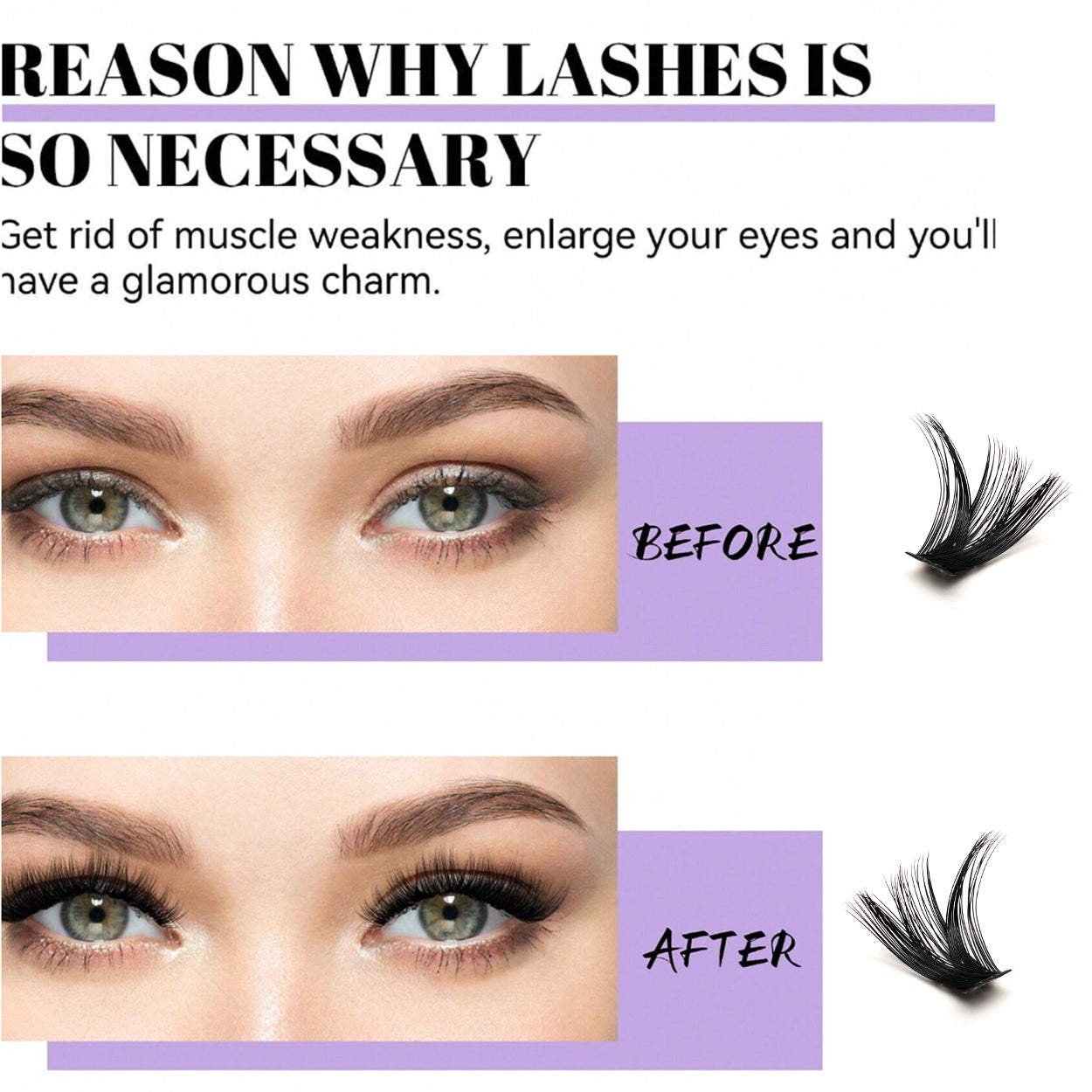320 Clusters 16 Rows DIY False Eyelashes 4-Piece Set Glue Remover Tweezers 50 P60p80p100p Individual False Eyelash