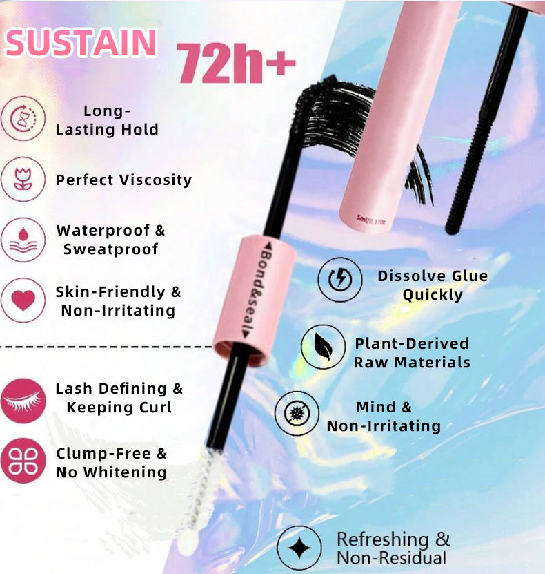 320 Clusters 16 Rows DIY False Eyelashes 4-Piece Set Glue Remover Tweezers 50 P60p80p100p Individual False Eyelash
