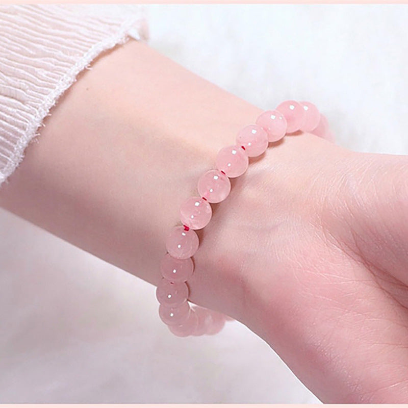 8mm Natural Tiger-Eye Bracelet Handmade Crystal Stone Bracelet Couple Bracelet