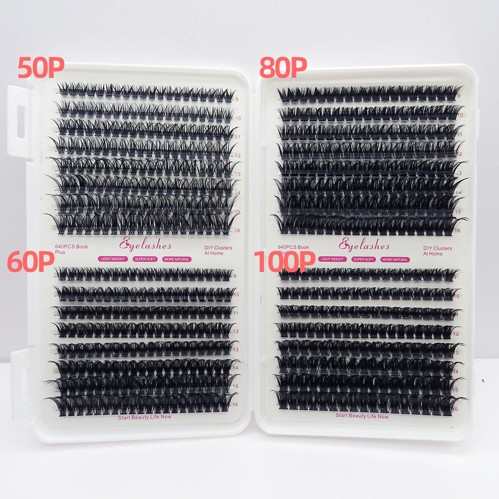 30D/40D False Eyelashes 32 Rows Eyelash Book D Curved Grafting Individual Mixed