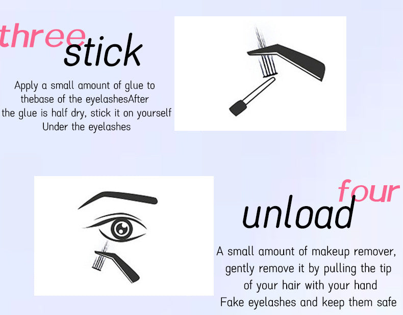 320 Clusters 16 Rows DIY False Eyelashes 4-Piece Set Glue Remover Tweezers 50 P60p80p100p Individual False Eyelash
