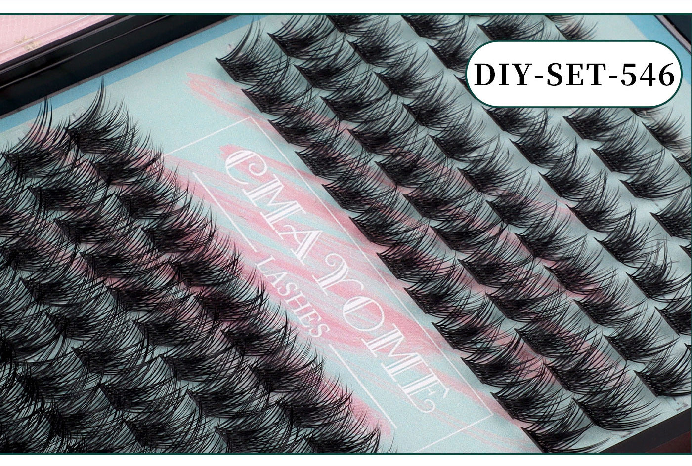 144 Clusters Single DIY  8-16mm Natural Curly False Eyelashes