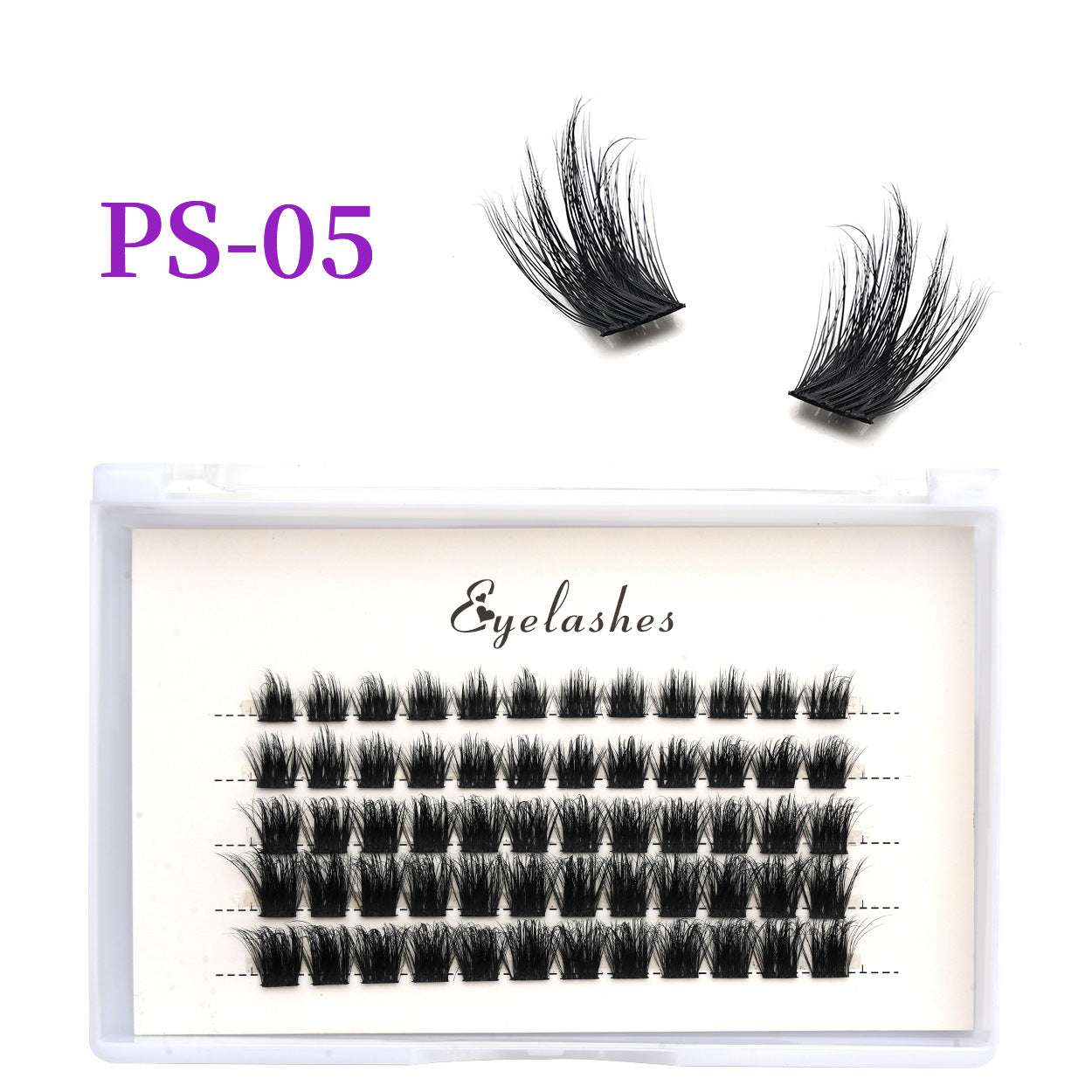 3D Traceless False Eyelashes 5-Piece Set Soft 8D Mink-like Glue Remover Tweezer Set