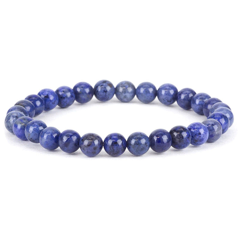 6mm Natural Crystal Stone Beaded Bracelet Elastic String Tigereye Agate Bracelet Female Accessories
