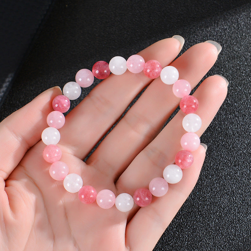 Bohemian Colorful Stone Bracelet Tigereye Crystal String Beads Yoga Stone Bracelet Card Bracelet