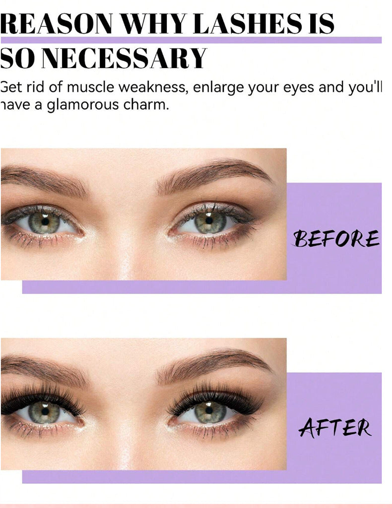 Upgraded 40P 60D 80D 100P Cross-Border False Eyelashes 14 Rows Glue Suit Curling Individual False Eyelash Thick