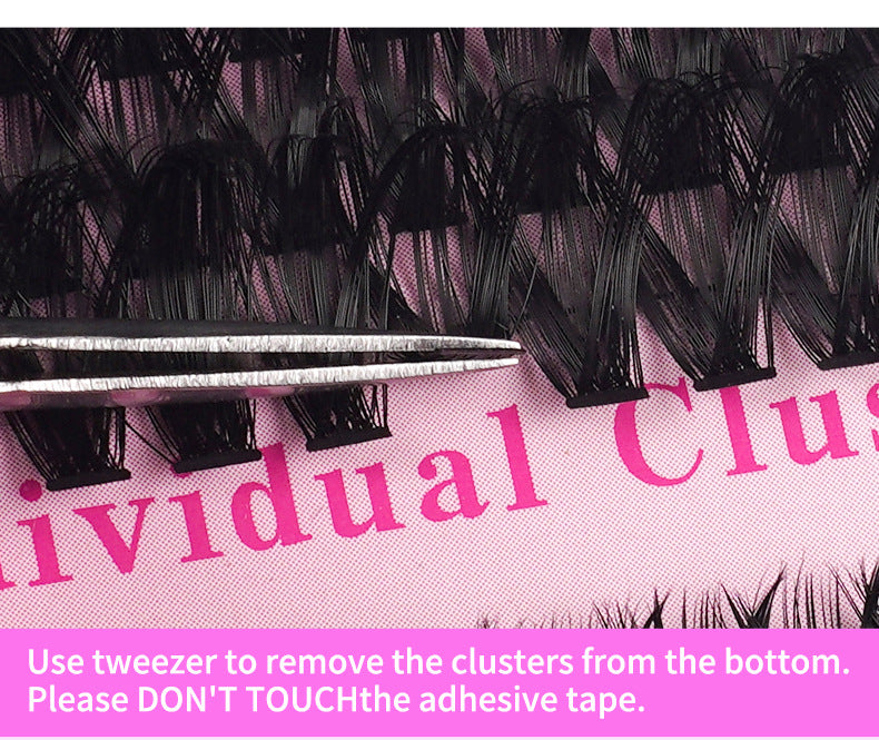 DIY 1000 pcs Big Capacity Eyelash Book Single Cluster Natural D Type False Eyelashes 20D30D40D50D