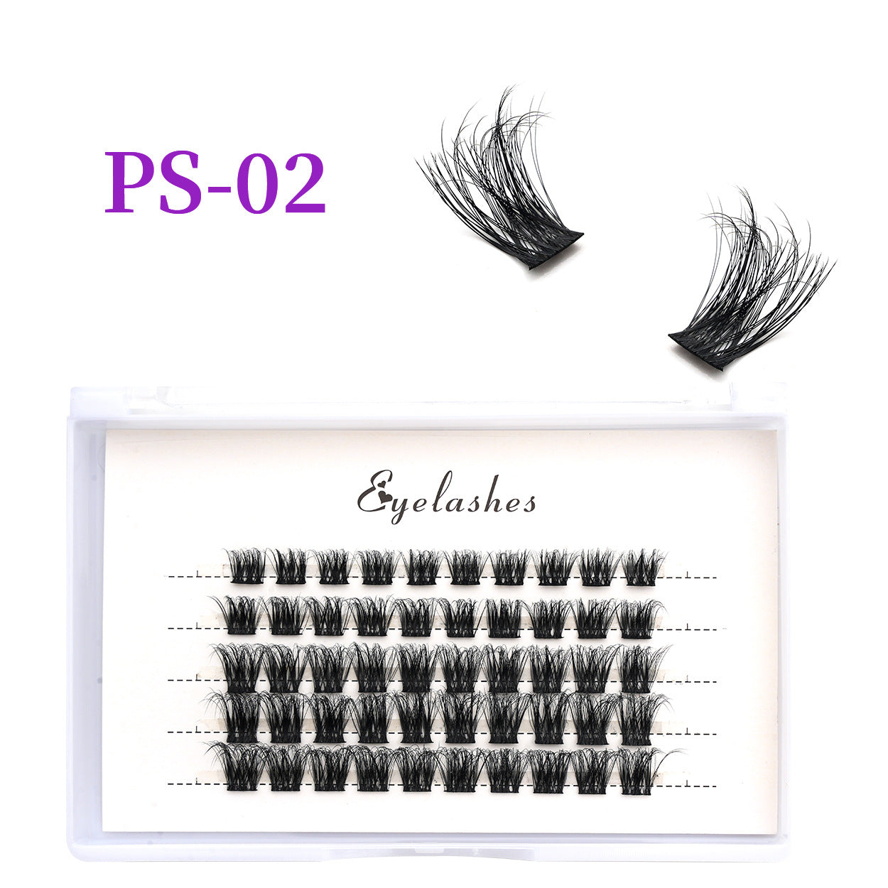 3D Traceless False Eyelashes 5-Piece Set Soft 8D Mink-like Glue Remover Tweezer Set
