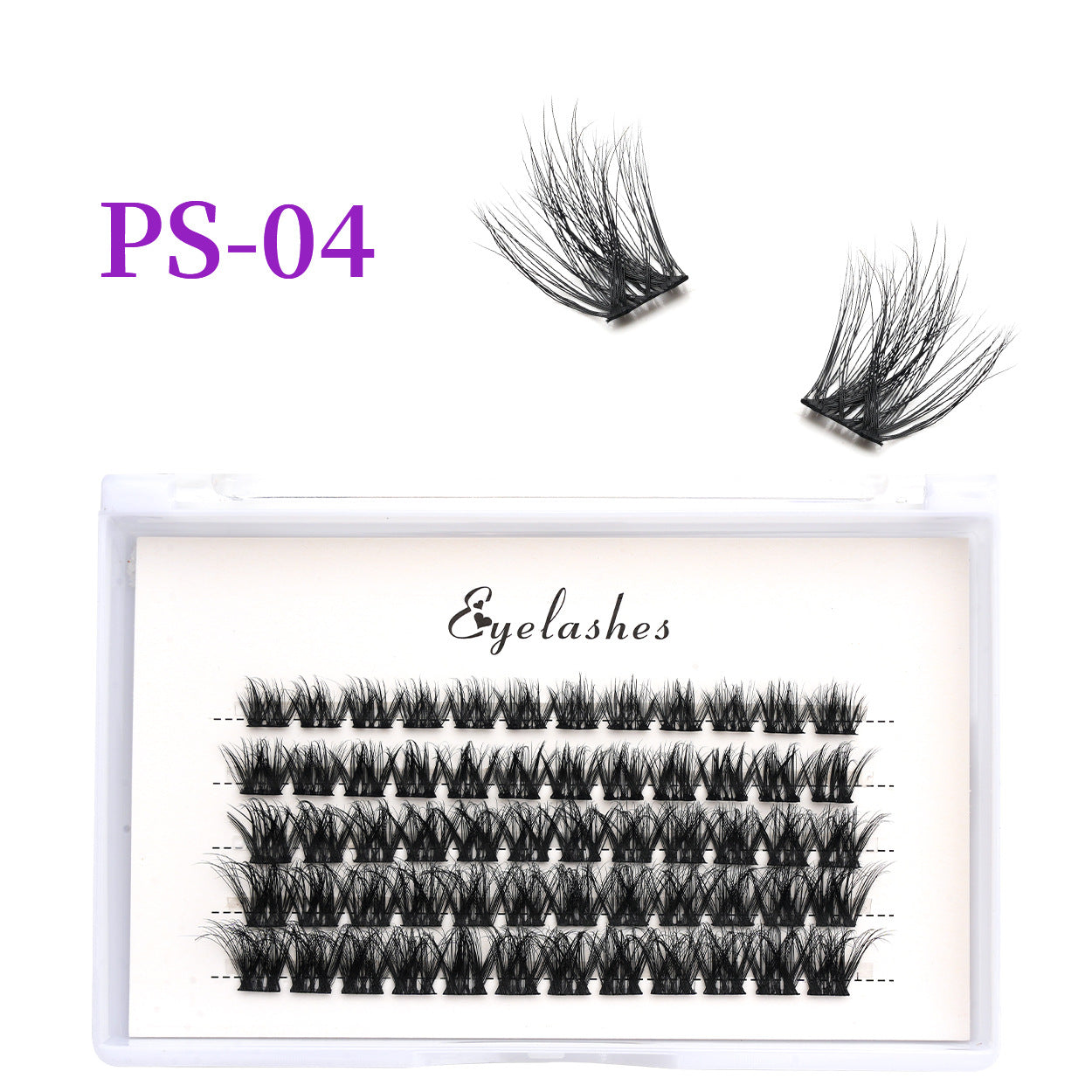 3D Traceless False Eyelashes 5-Piece Set Soft 8D Mink-like Glue Remover Tweezer Set