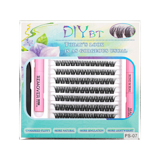 3D Traceless False Eyelashes 5-Piece Set Soft 8D Mink-like Glue Remover Tweezer Set