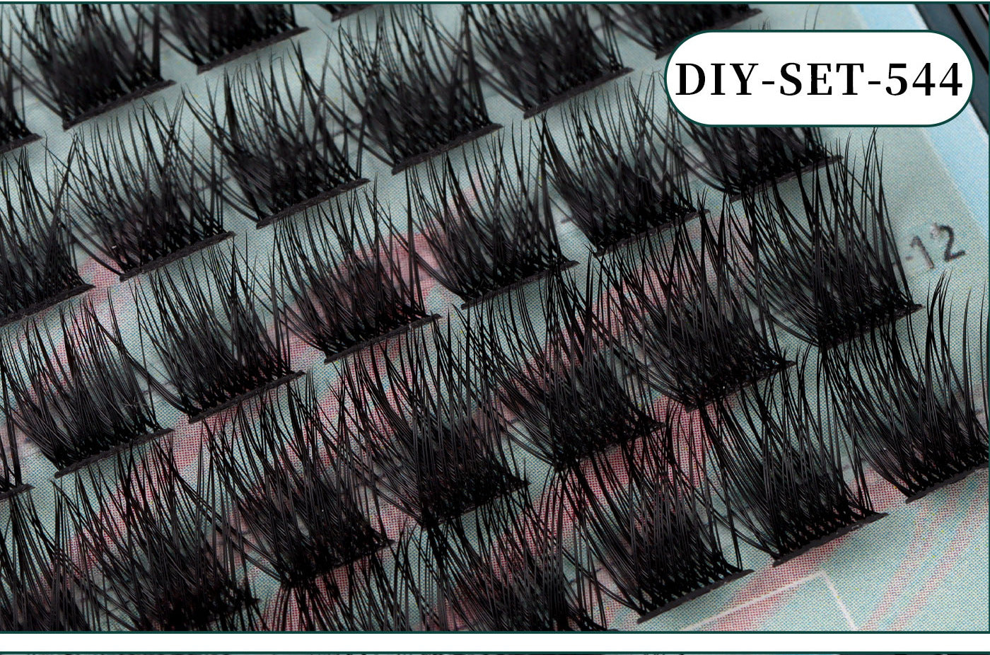 144 Clusters Single DIY  8-16mm Natural Curly False Eyelashes