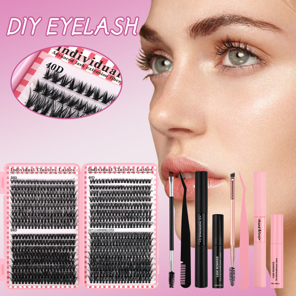 30D4050D Mixed 3D Hot Melt Cluster Lashes Large Volume 640-Piece Eyelash Book