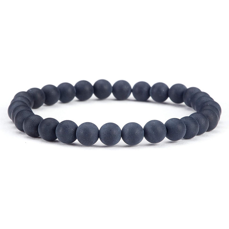 6mm Natural Crystal Stone Beaded Bracelet Elastic String Tigereye Agate Bracelet Female Accessories