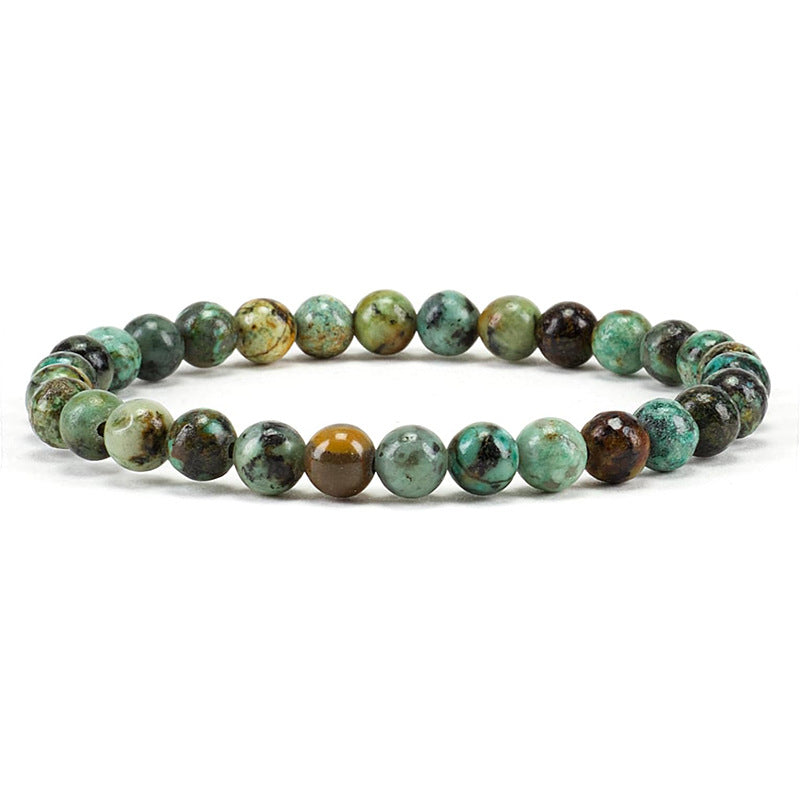 6mm Natural Crystal Stone Beaded Bracelet Elastic String Tigereye Agate Bracelet Female Accessories