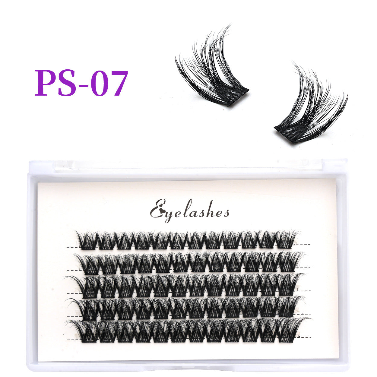 3D Traceless False Eyelashes 5-Piece Set Soft 8D Mink-like Glue Remover Tweezer Set