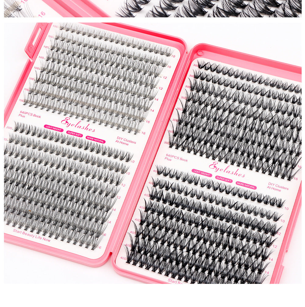 30D/40D False Eyelashes 32 Rows Eyelash Book D Curved Grafting Individual Mixed