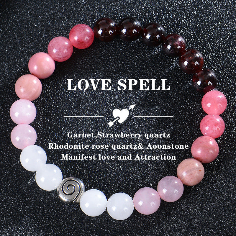 Bohemian Colorful Stone Bracelet Tigereye Crystal String Beads Yoga Stone Bracelet Card Bracelet
