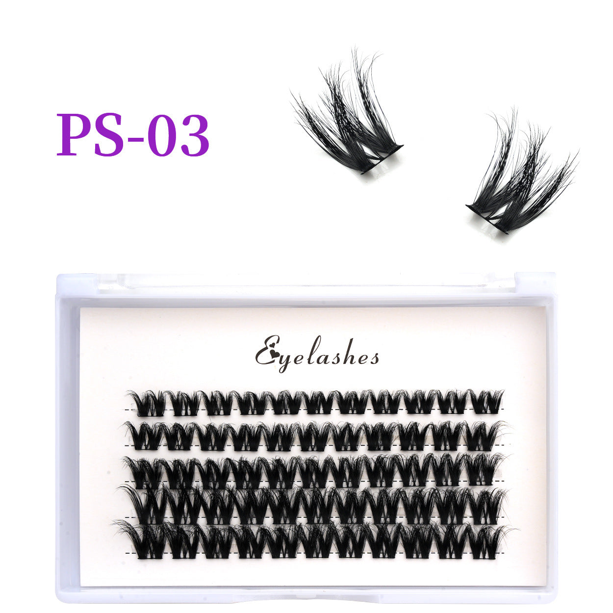 3D Traceless False Eyelashes 5-Piece Set Soft 8D Mink-like Glue Remover Tweezer Set