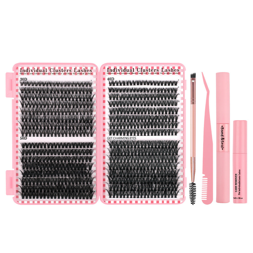 30D4050D Mixed 3D Hot Melt Cluster Lashes Large Volume 640-Piece Eyelash Book