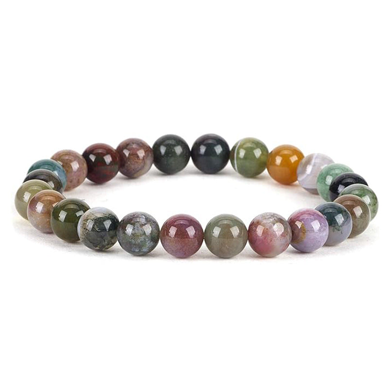 8mm Natural Tiger-Eye Bracelet Handmade Crystal Stone Bracelet Couple Bracelet